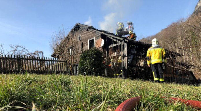 Flums SG – Haus in Vollbrand!