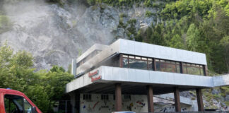 A3 Mühlehorn GL – Brand im alten Restaurant Walensee