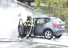 Herisau AR – Auto bei der Fahrt in Brand geraten