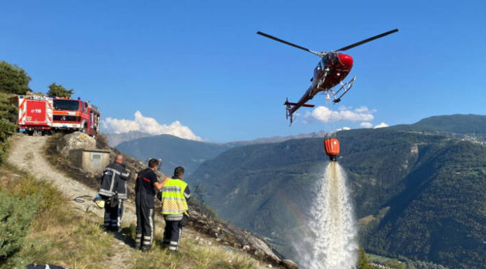 Niedergesteln VS – Flächenbrand am Brägjueggu