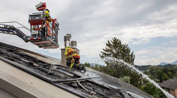 Brand Photovoltaik-Anlage Bellerivematte Luzern
