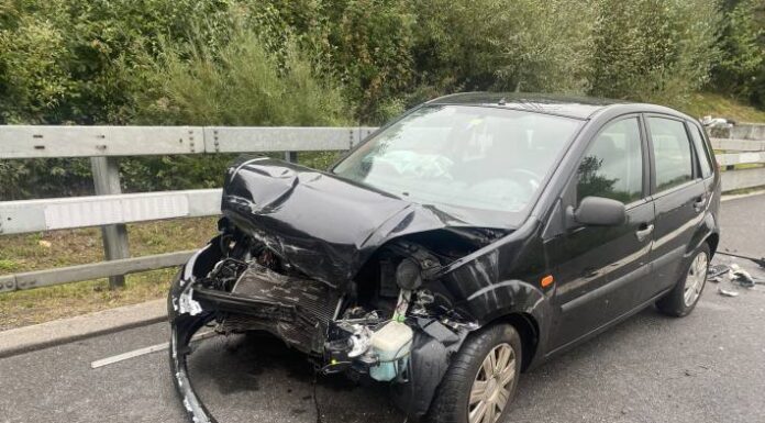A14 Cham ZG – In Blegikurve auf der Autobahn die Kontrolle verloren