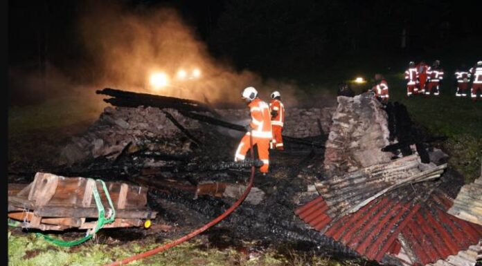 Altdorf UR – Stall brennt komplett nieder