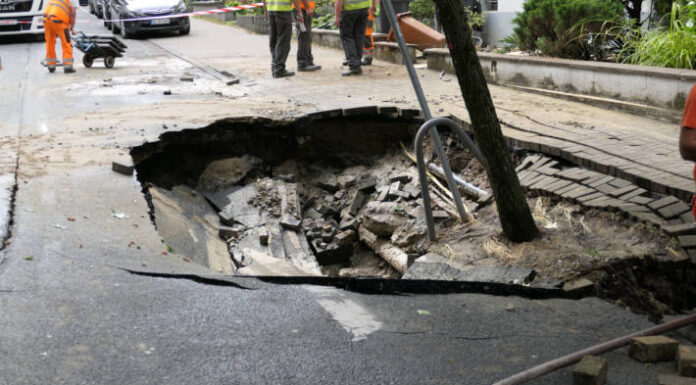 Dortmund – Wasserrohrbruch in der östlichen Innenstadt