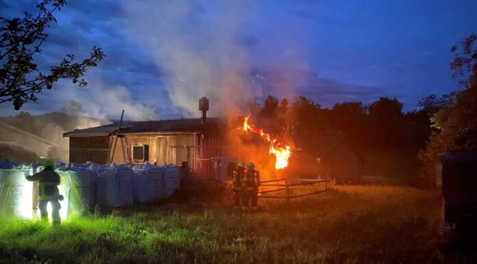 Neuheim ZG – Brand in einem Schopf