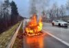 Haag SG – Brand von Auto auf Autobahn