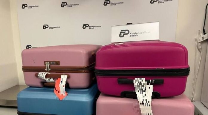 Flughafen Zürich – Kokain in vier Reisekoffern