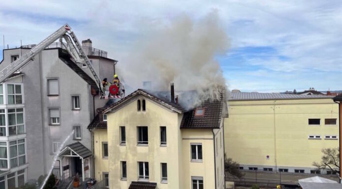 Rorschach SG – Strassen wegen Brand gesperrt